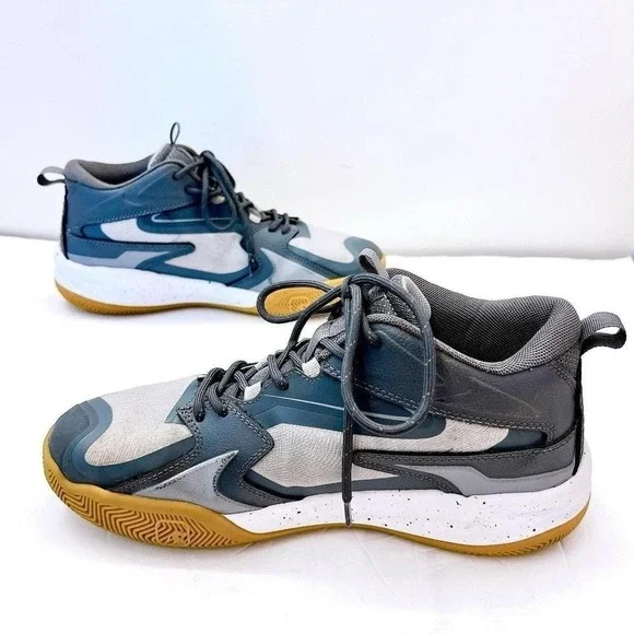 AND1 Heatcheck Basketball Sneakers Men's Size 10 Gray Basketball Sport Shoes - Picture 4 of 8